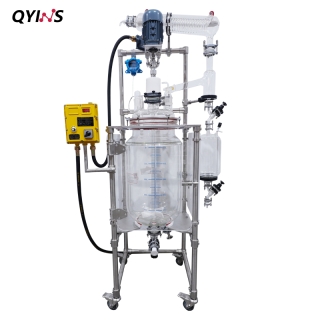 亞克力板防護(hù)加持安全高效有保障 實(shí)驗(yàn)室生產(chǎn)一條線(xiàn) 雙層玻璃反應(yīng)釜