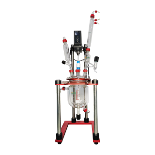 新型螺紋磨口-雙層玻璃反應釜1L、2L、3L、5L