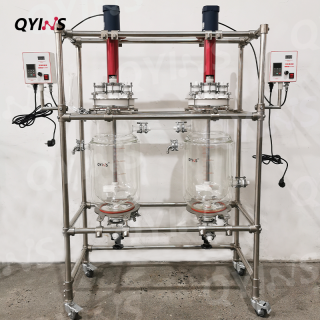 連續(xù)反應(yīng)釜 四氟釜蓋耐腐蝕軸套機(jī)械密封20L、30L、50L、100L