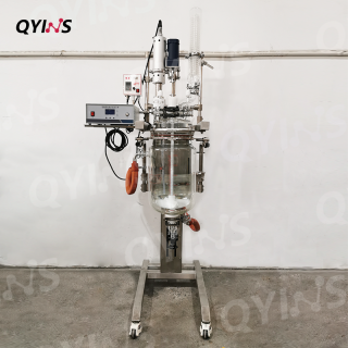 超聲波升降雙層玻璃反應釜10L、20L、30L、50L