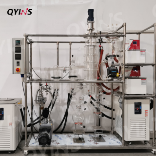  刮板玻璃分子蒸餾 0.35平方 蠕動泵進(jìn)料