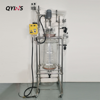 定制高位槽滴加罐防爆雙層玻璃反應(yīng)釜50L、100L、150L